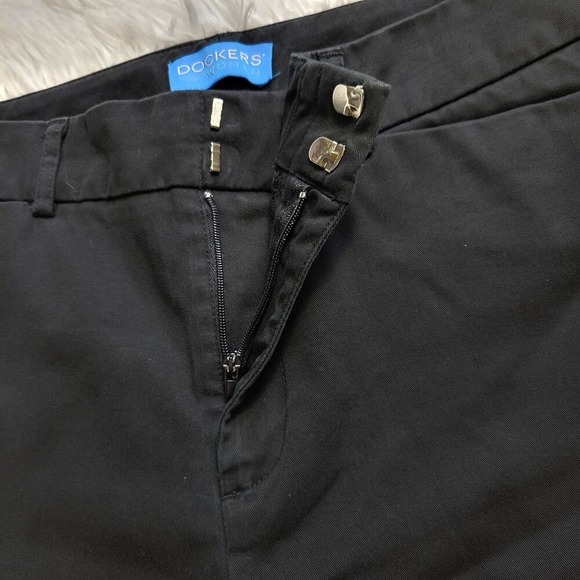 Dockers Womens Metro Fit‎ Pants Black Size 8 Medium Stretch Cotton Blend - Picture 2 of 8